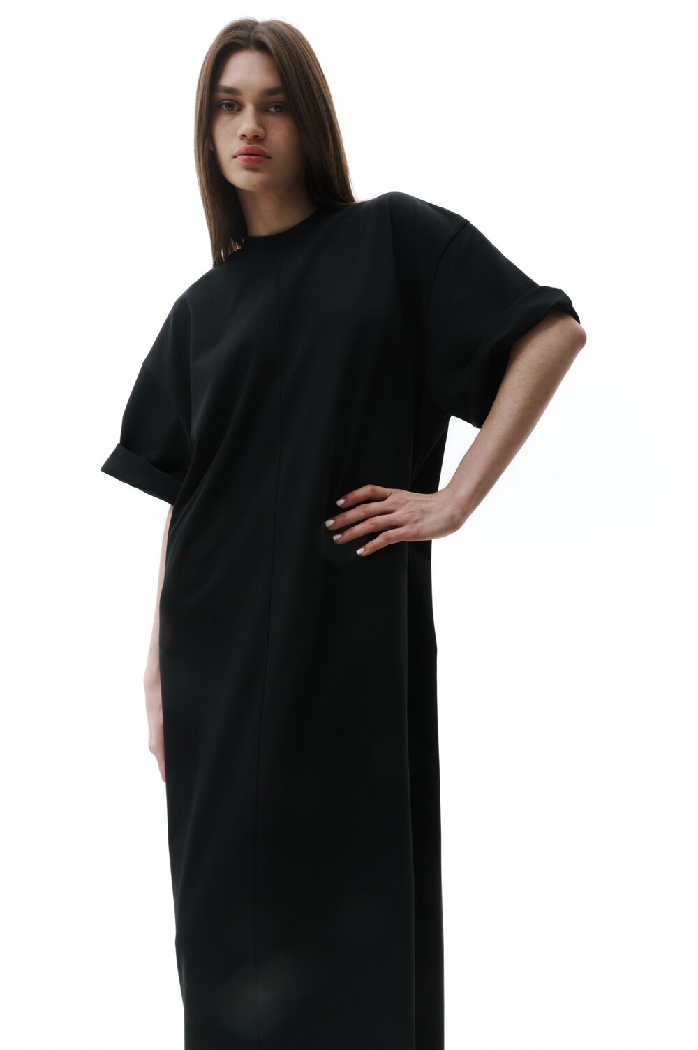 T-shirt dress black